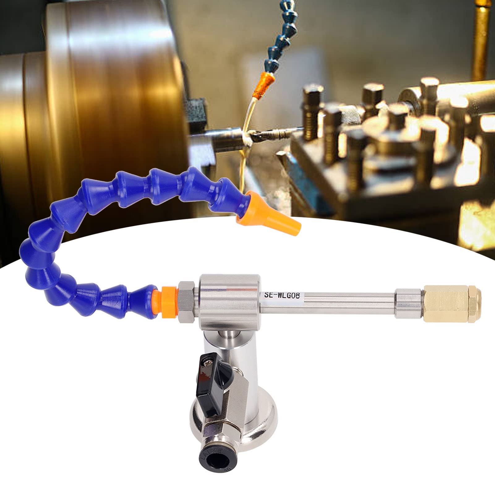 Jeanoko Pistola de Enfriamiento Seco de Aire Frío, Tubo de Vórtice Profesional de 7bar 520Btu 28 Mm con Tubo Flexible, para Soldadura de Plástico, Metal, Madera, Unión, Sellado Té