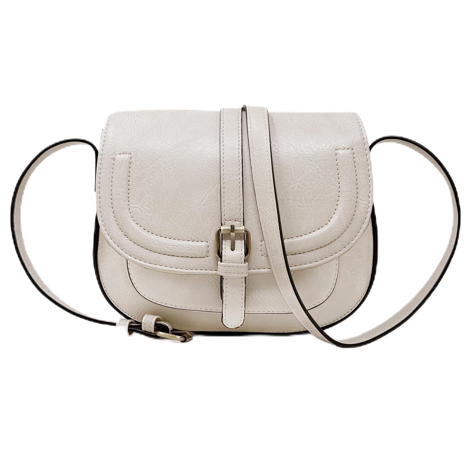 Crossbody Bags for Women,Small Saddle Purse and Boho Cross Body Handbags,Vegan Leather
