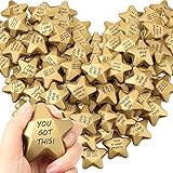 Deekin 72 Pieces 1.6 Inch Star Stress Balls Mini Foam Stress Relief Toys for Teens, Adults, Student Prizes, Party Bag Fillers(Motivational Style)