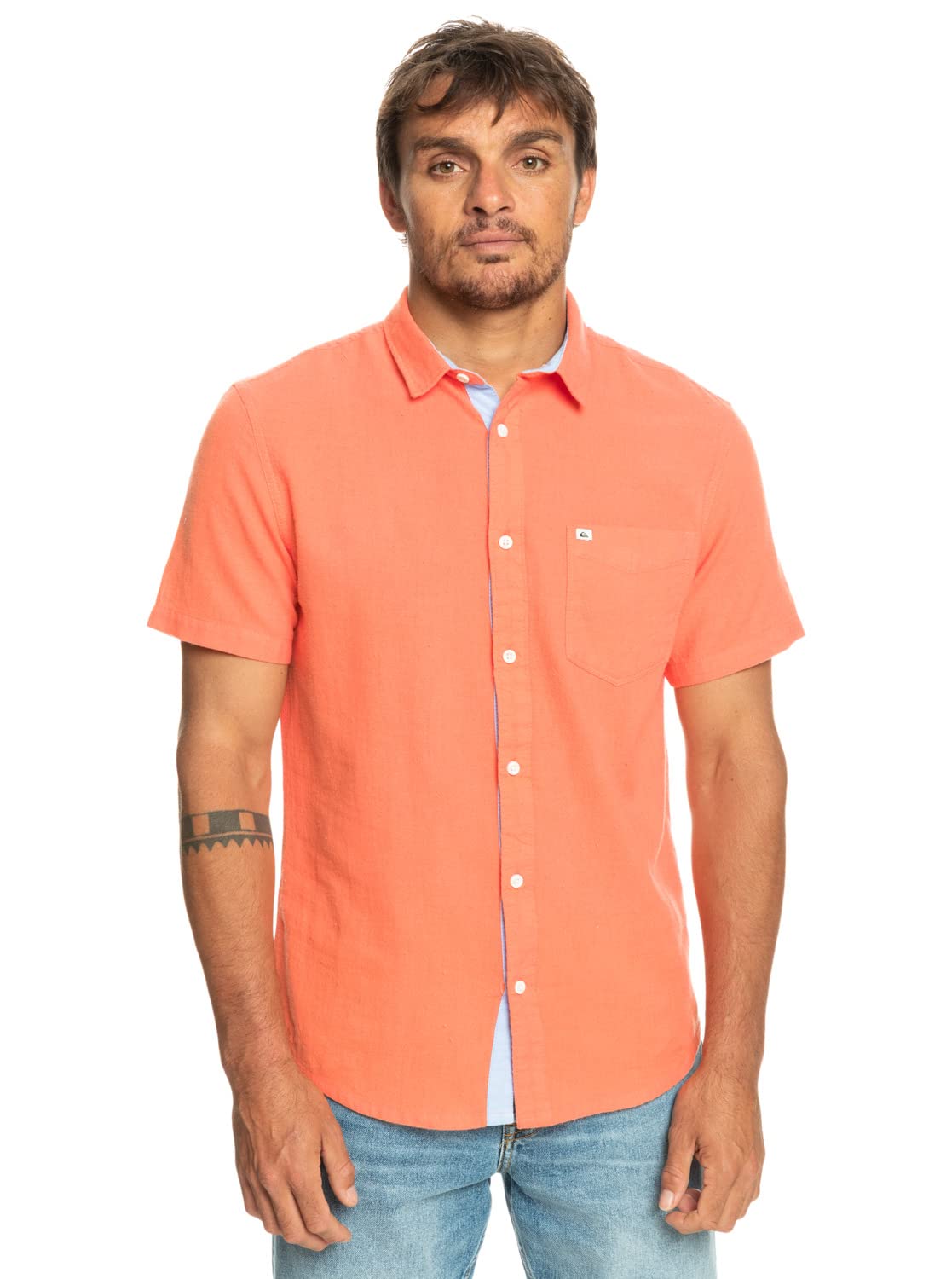 Quiksilver Time Box - Camisa de Manga Corta para Hombre