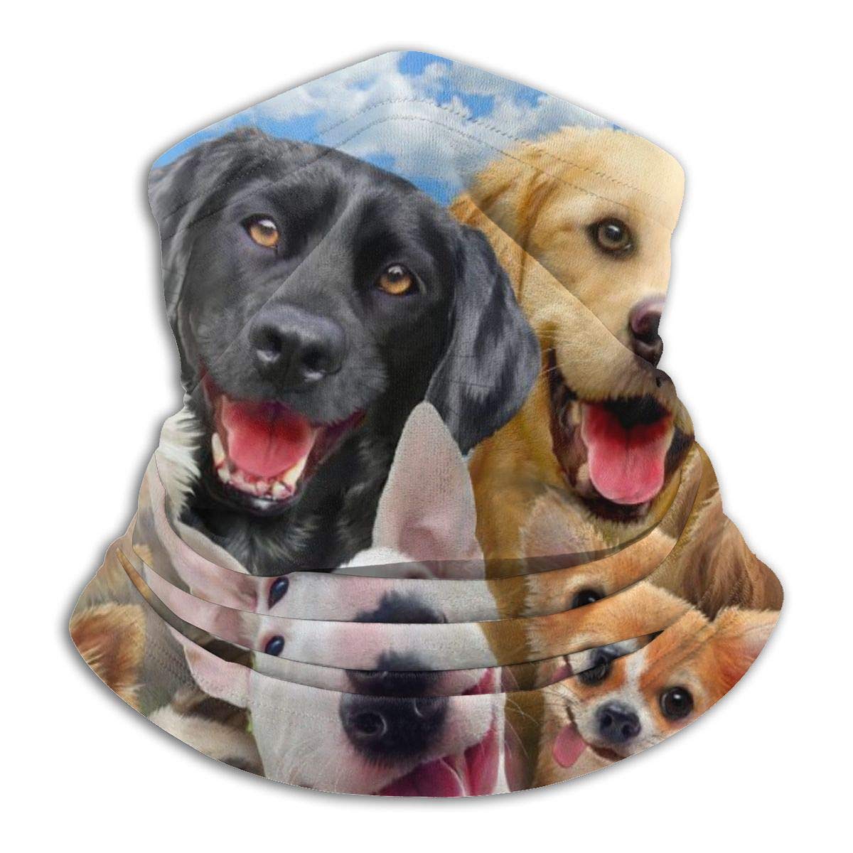 Amazon ネックガード アーセナル フェイスカバー 日焼け防止 花粉 Uvカット バンダナ 冷感 夏 紫外線対策 吸汗速乾 日よけ サイクリングカバー かわいい犬の幸せな笑顔多機能 自転車 男女兼用 防風仮面 Na ネック フェイスカバー