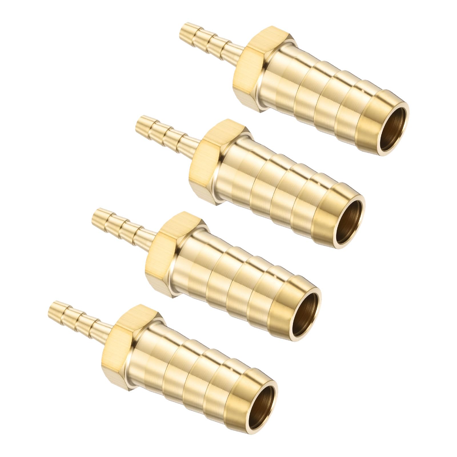 Kozelo 4Pcs Brass Hose Barbs Fittings 3/8" Hose Barbs to 1/8" Fittings — image 1