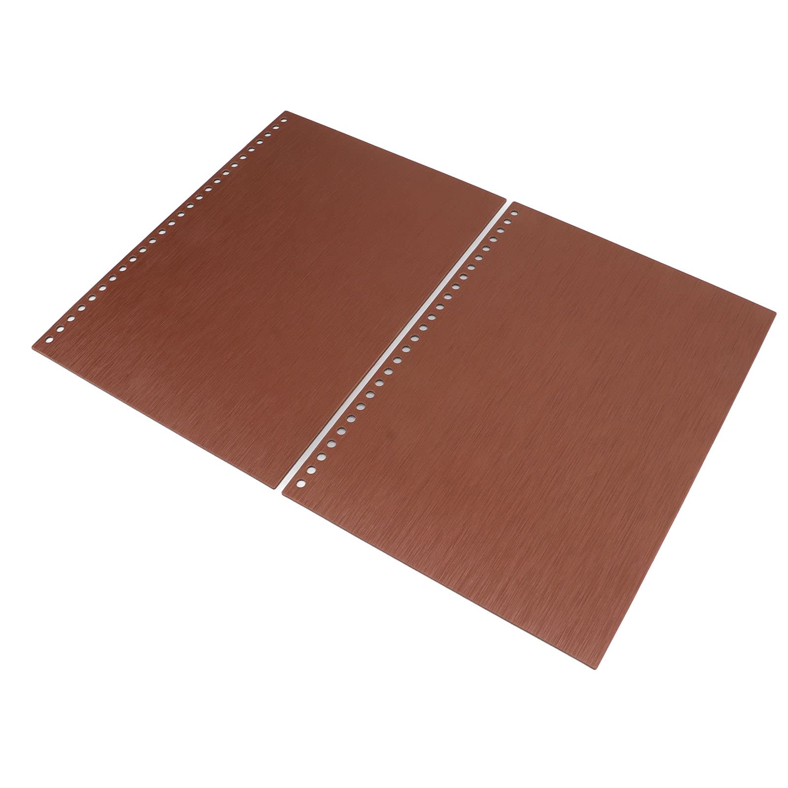 Couverture de reliure en plastique PP épais dur B5, 26 trous, couvertures en papier pour rapports et présentations, café