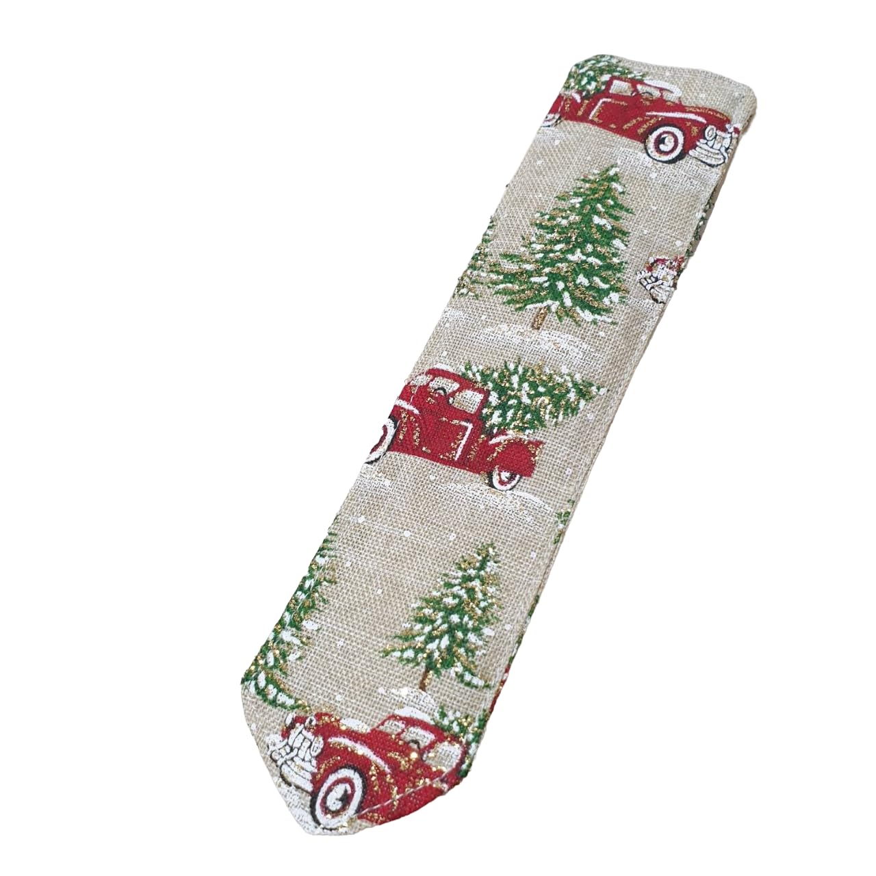 Long Bookmark - Snow Trucks | Gift for a Bookworm Reader | Birthday Gift Handmade by Sew This Sew That | Book lover present | Page marker | Fabric Cotton Double Sided Bookmark