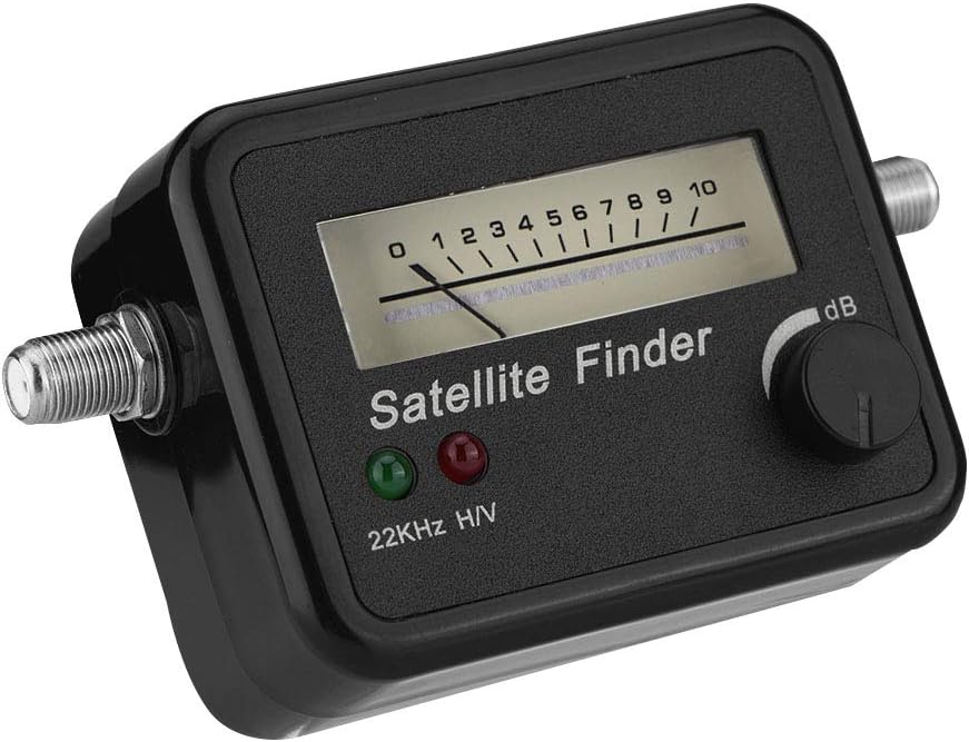 Goshyda 9502 Satellite Finder, Handy Tool for Quick and Easy Dish Alignment, Sensitive Meter, Illuminated Display