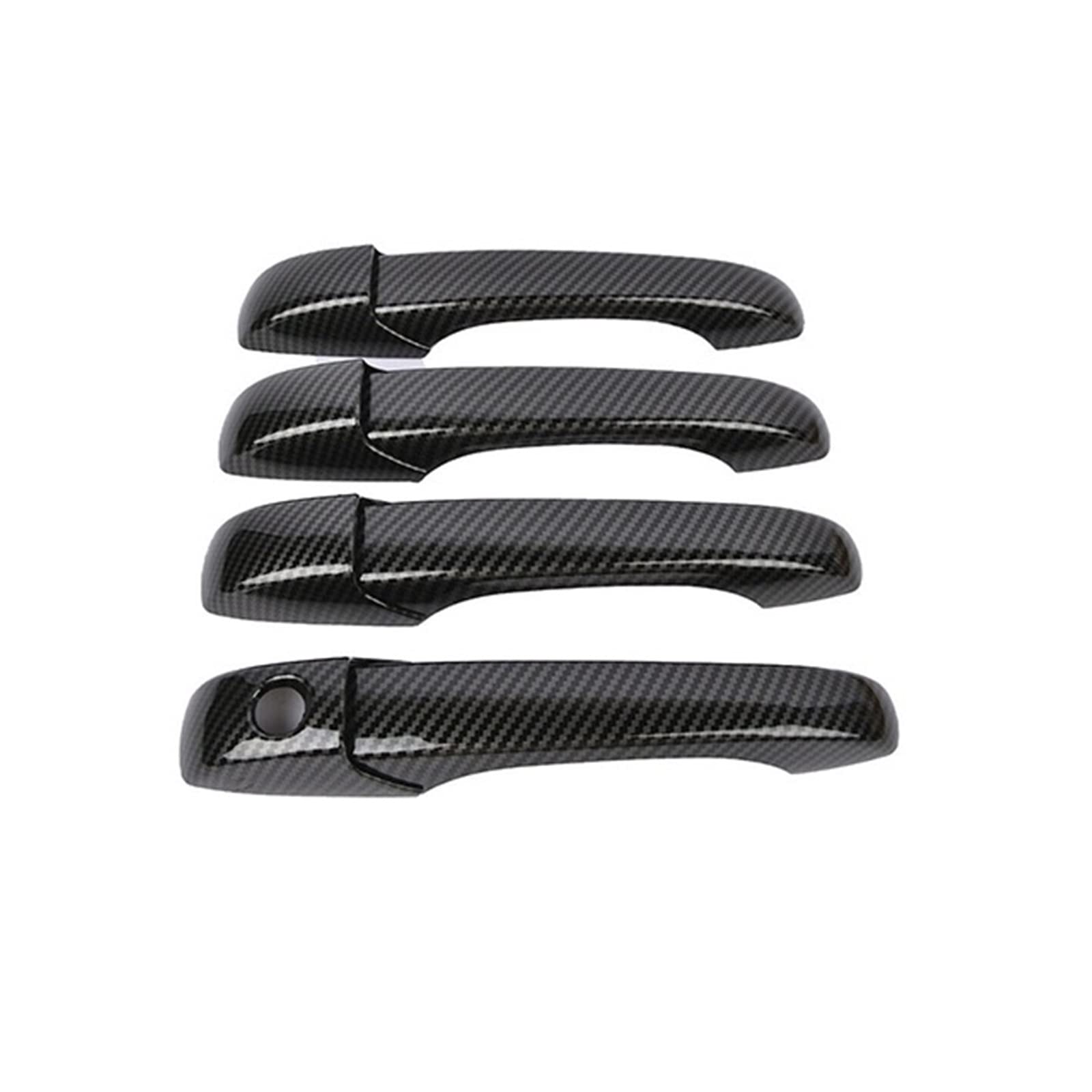 Ropaix Side Exterior Door Handle for Dodge for Caliber 2007-2012 Car External Styling Stickers Carbon Fiber Smart Door Handle Cover(4Handle 1 Kyehole)