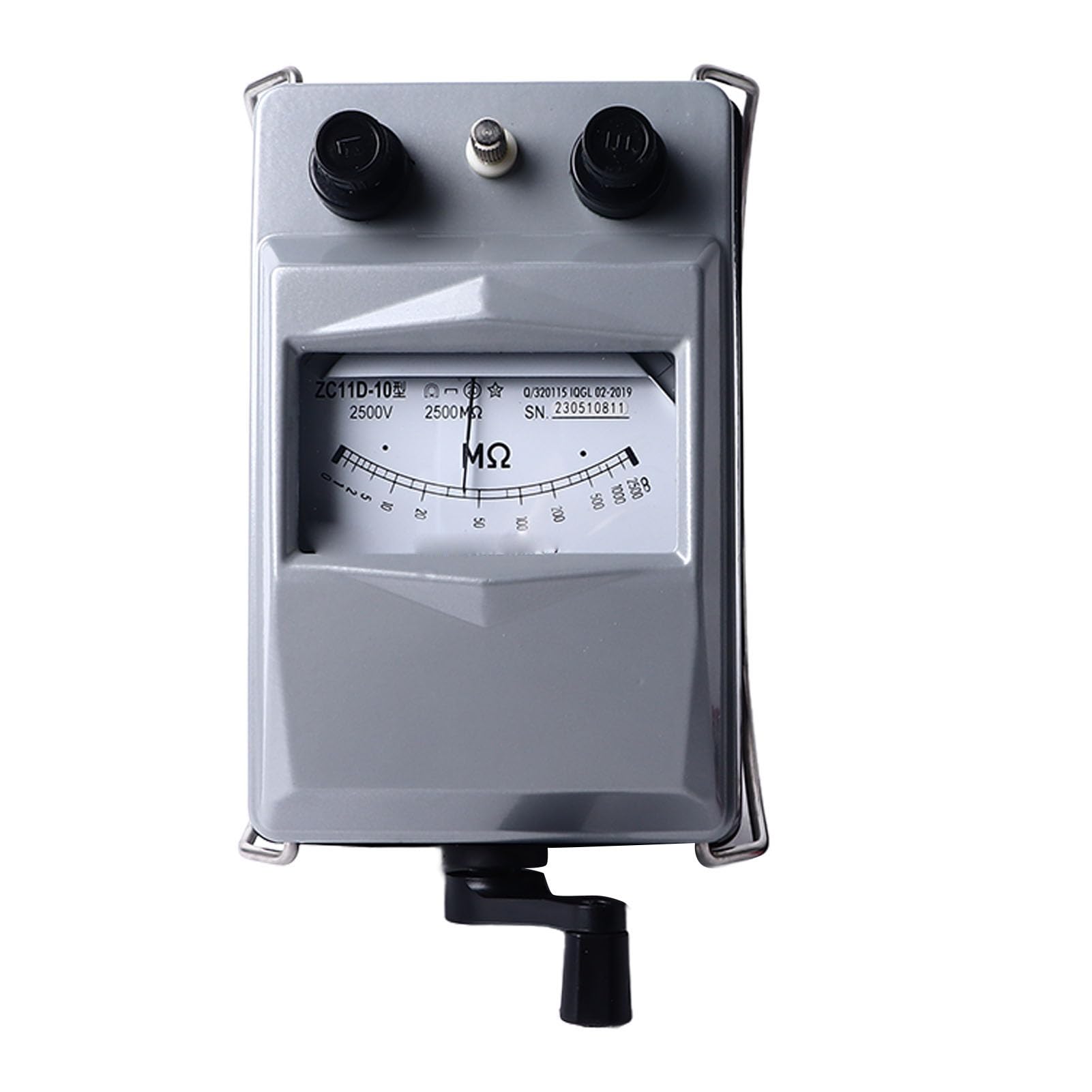 Megohmmeter, 2500 V Megohmmeter Isolationstester Aluminiumgehäuse Tragbarer Elektronischer Hochspannungs-Isolationswiderstand, Isolationswiderstandsmessgeräte