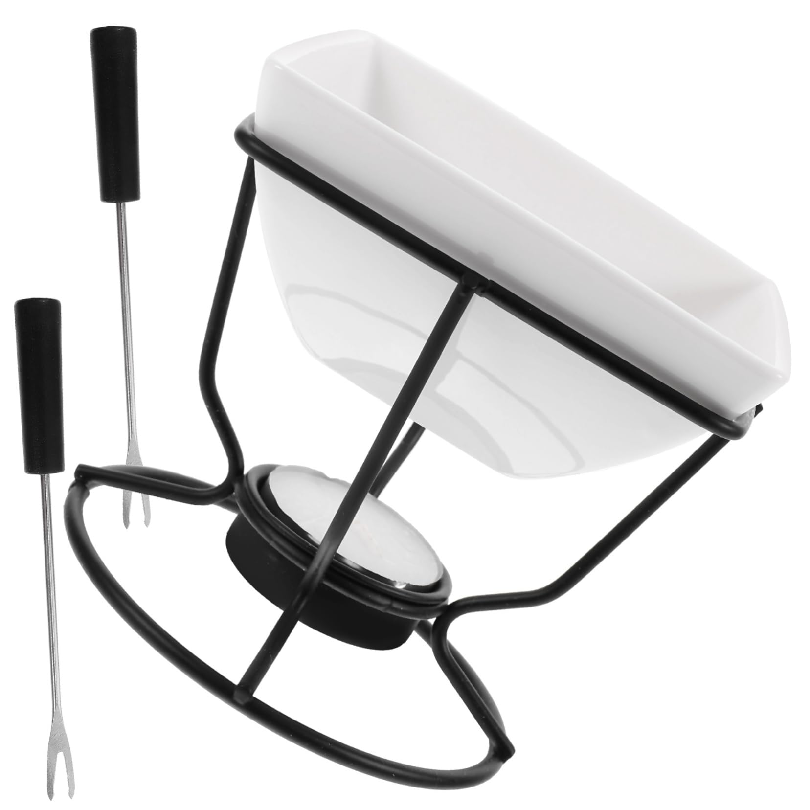 DECHOUS 1Set Chocolate Melting Pot Cheese Fondue Pot Kitchen Baking Tool for Melting Chocolate Butter Cheese for Parties and Desserts