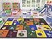 Ottomanson Jenny Collection Children's Multi Color Educational Alphabet (Non-Slip) Kids Classroom Area Rugs, 5'0" X 6'6", Multicolor