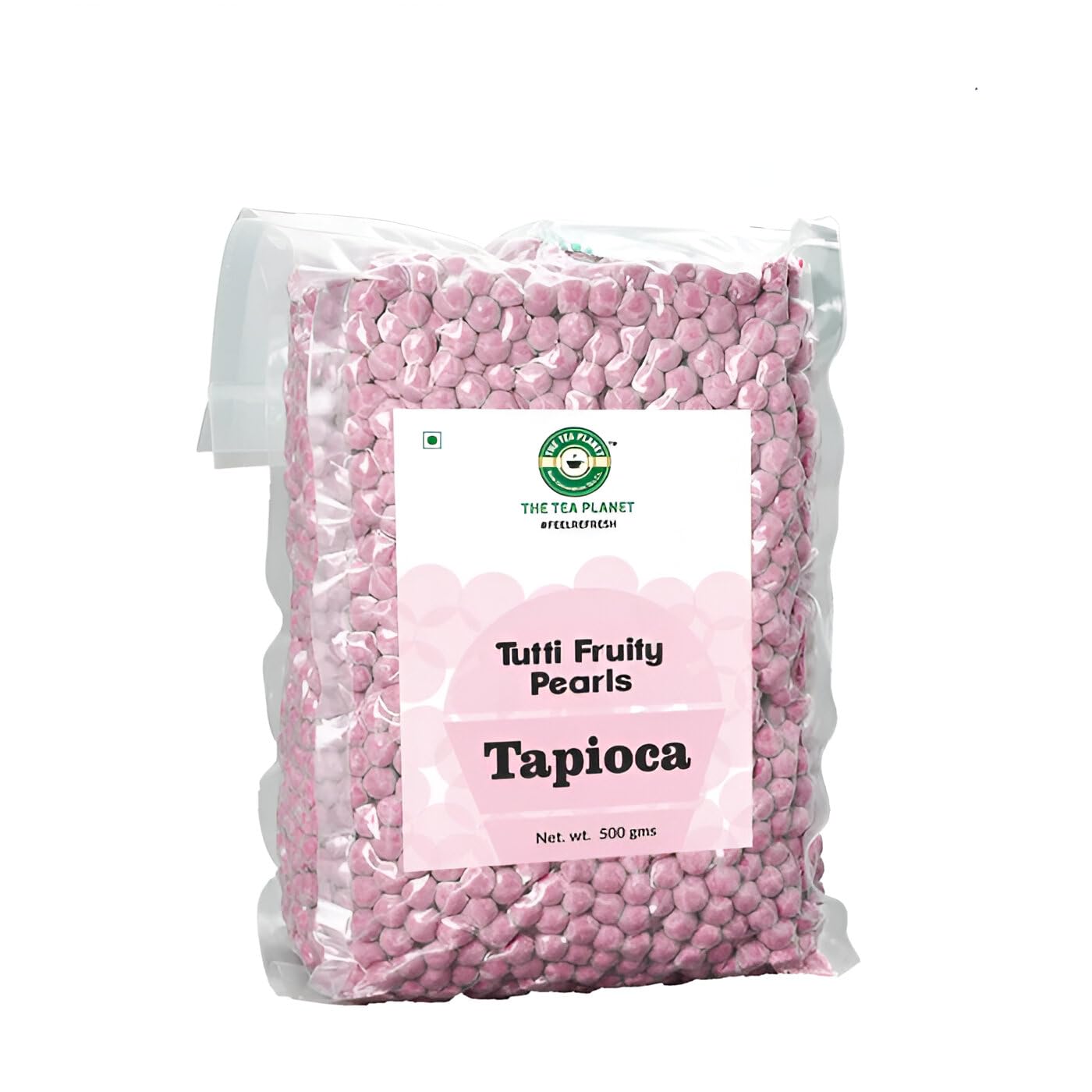 Tea Planet Tapioca Pearls – Tutti Frutti Flavored Boba – 500g | Instant-Ready Chewy Pearls for Bubble Tea, Milk Tea, Smoothies, Mocktails, Ice Cream & Desserts | Vegan-Friendly, Non-GMO, Easy to Prepare for Home & Café Use (500gms, Tutti Frutti)