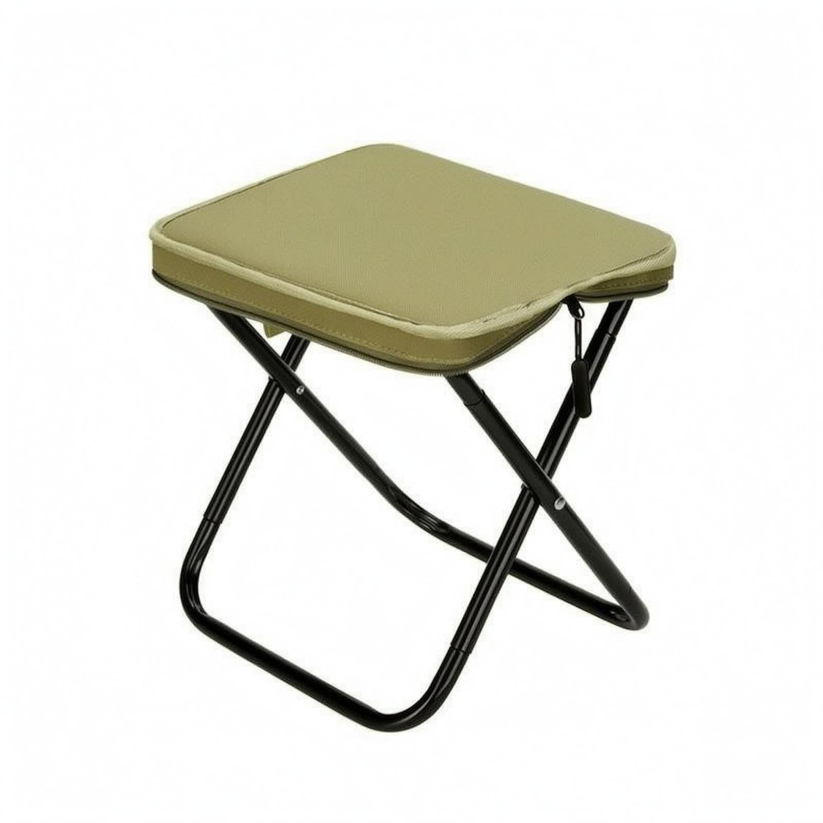 Padded Folding Stool Low-Profile Portable Folding Stool Green-picture-23