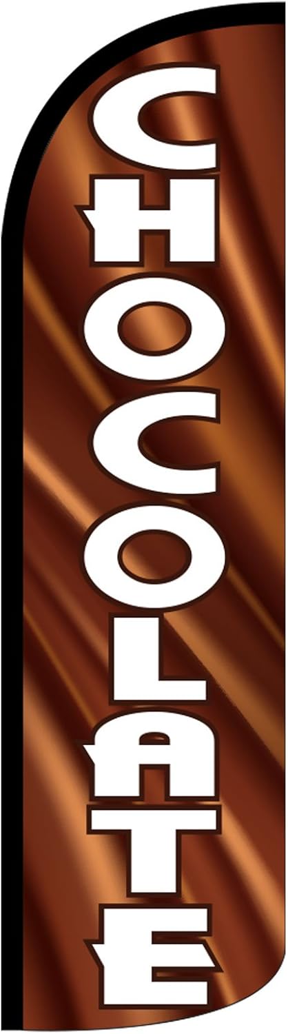 NEOPlex "Chocolate 12-Foot WINDLESS Swooper Feather Flag (Flag Only)