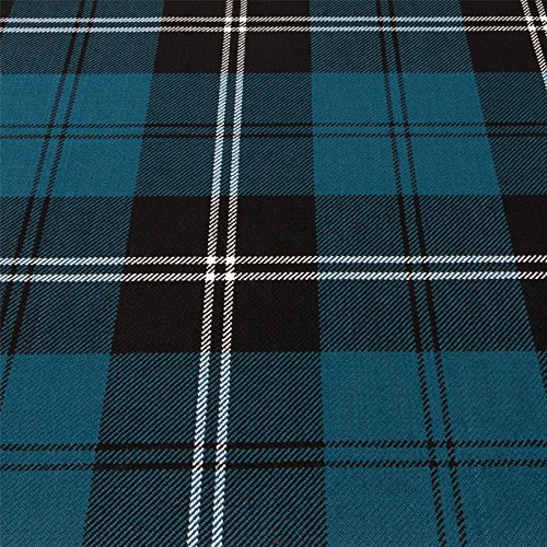 Tissu Ramsay Blue Ancient Tartan 10oz textile d'exception bleu
