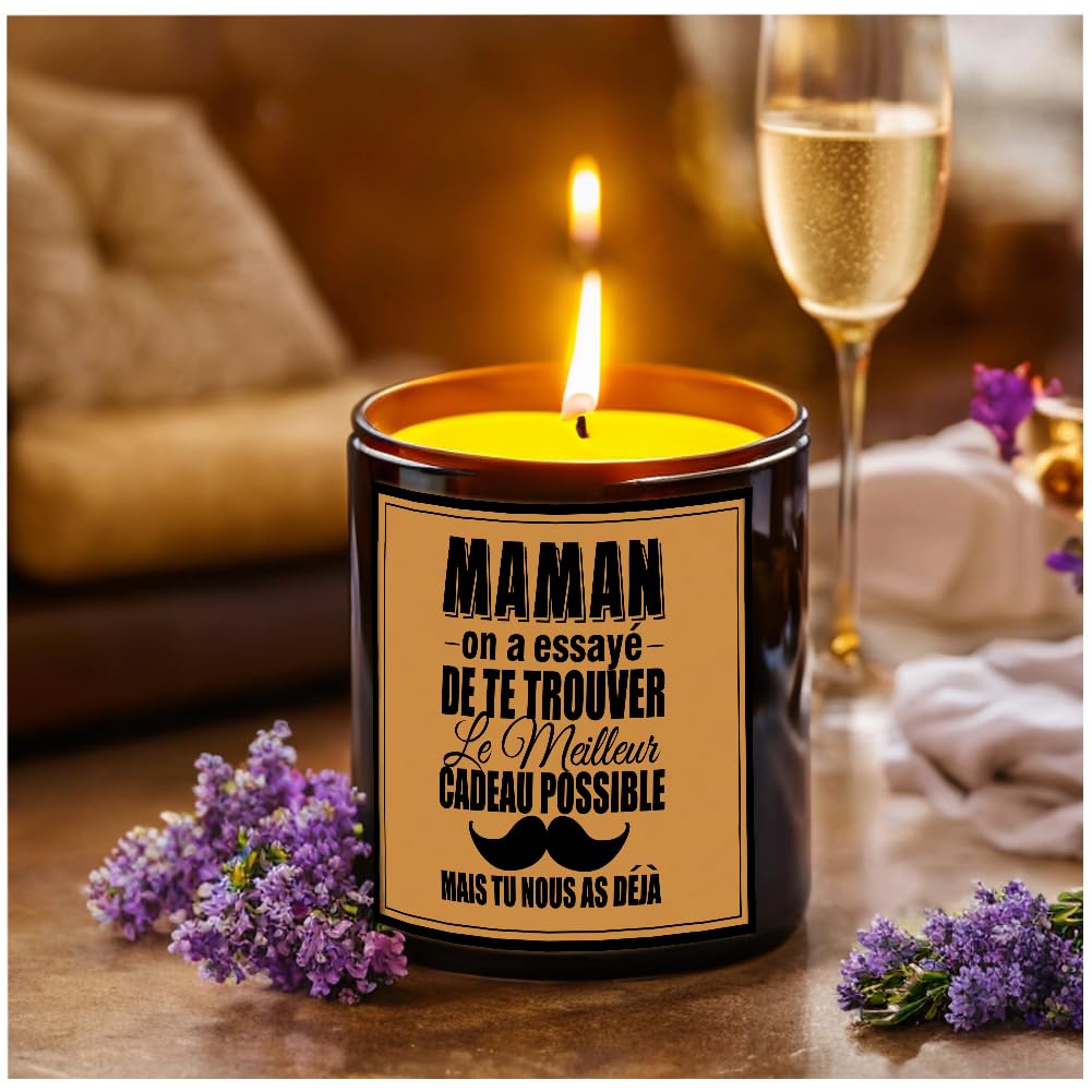 Bolosa Regalo di ringraziamento, candele profumate in vetro lavanda, regalo di ringraziamento, grazie alla mamma, fidanzata, nonna, regalo di addio ai colleghi, regalo di relax per l'educatrice (Thank