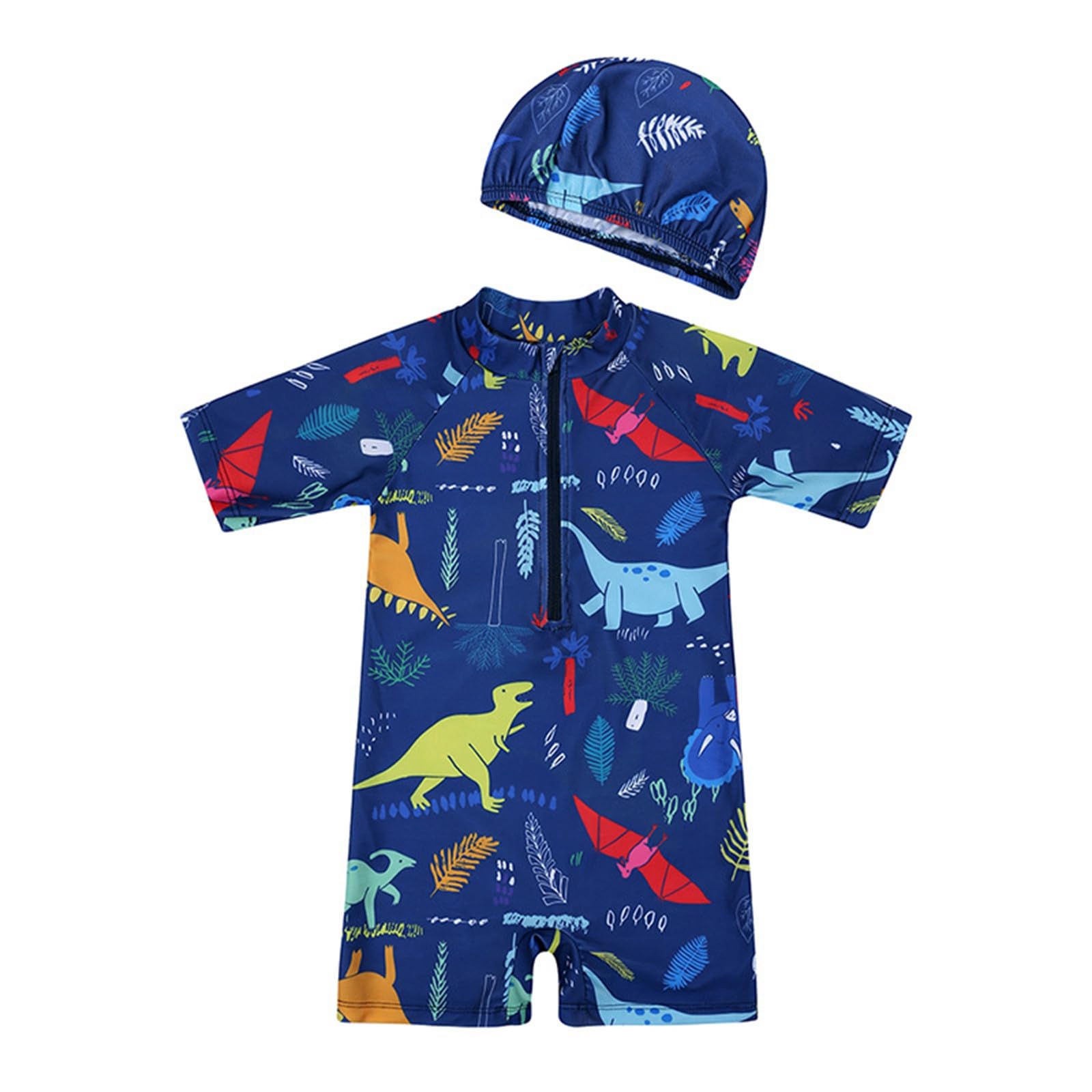 Générique Maillot de Bain garçon 1-8 Ans Combinaison Natation Piscine Plage activités Aquatiques vêtement Confortable résistant chloré