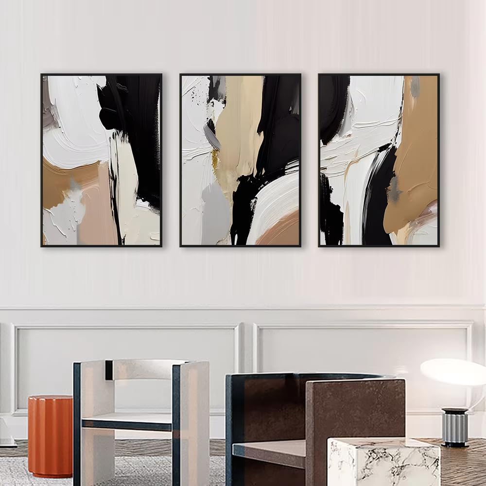 DFZEWKI Frameless Canvas Painting Abstract Art Poster Wall Art Canvas Print Painting Home Decoration Abstract Color Blocks(70x100cm(28x39in) x3/No frame)
