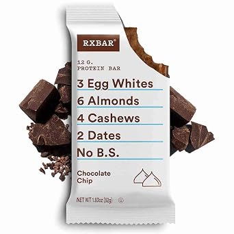 RXBAR Chocolate Chip, Protein Bar, Gluten Free, (24 Bars)