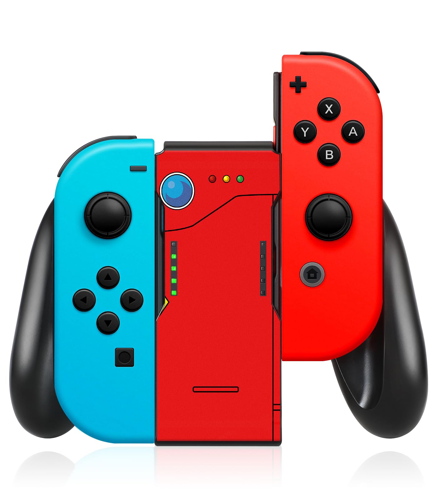 Joy-Con Grip for Nintendo Switch/Switch Oled - JoyCon Comfort Hand Grips Controller for Men Teen Boys Cool Cartoon Anime Design, Cute Face