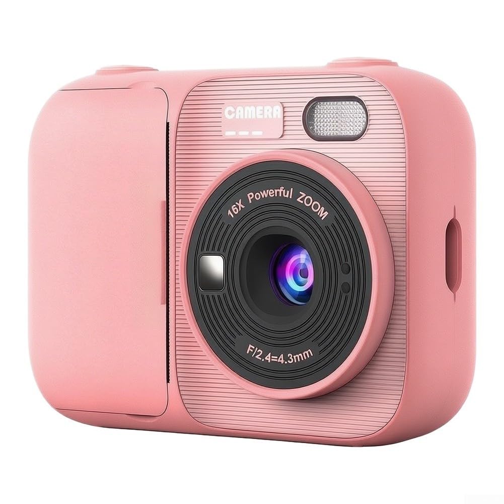 Appareil Photo pour instantané Enfant 48MP Impression pour 7s(Black)
