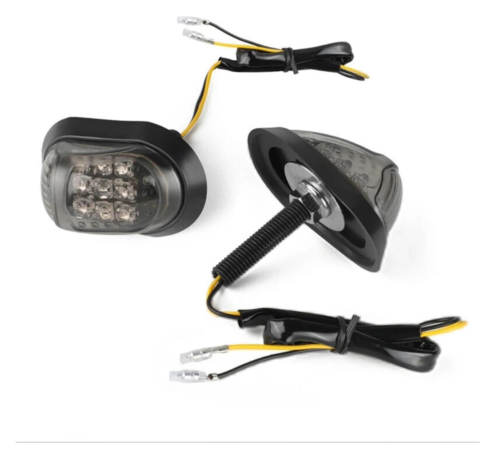 12 V Motocicleta Intermitente Lámpara Montaje Empotrado Ámbar Luz intermitentes moto indicadores