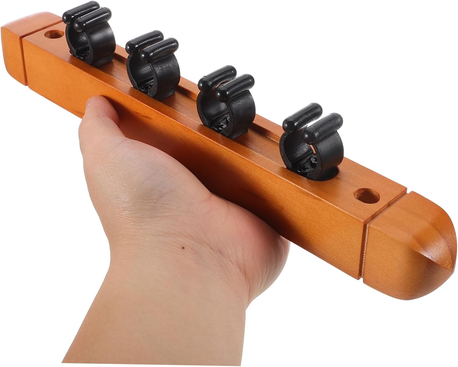 2pcs Unique Billiard Cue -mounted Pool Stick Rack Storage Wood Material