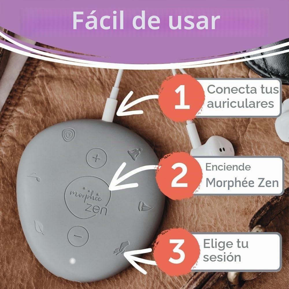 Morphée- Morfeo Zen - Rodillo de meditación para relajarse en un Instant - Antiestrés, Relajación Profunda, Nómada - 700.000 clientes, francés