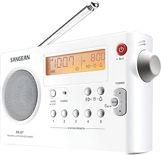 PR-D7/WH Radio Portátil SANGEAN PR-D7 Color Blanco, Digital, AM/FM