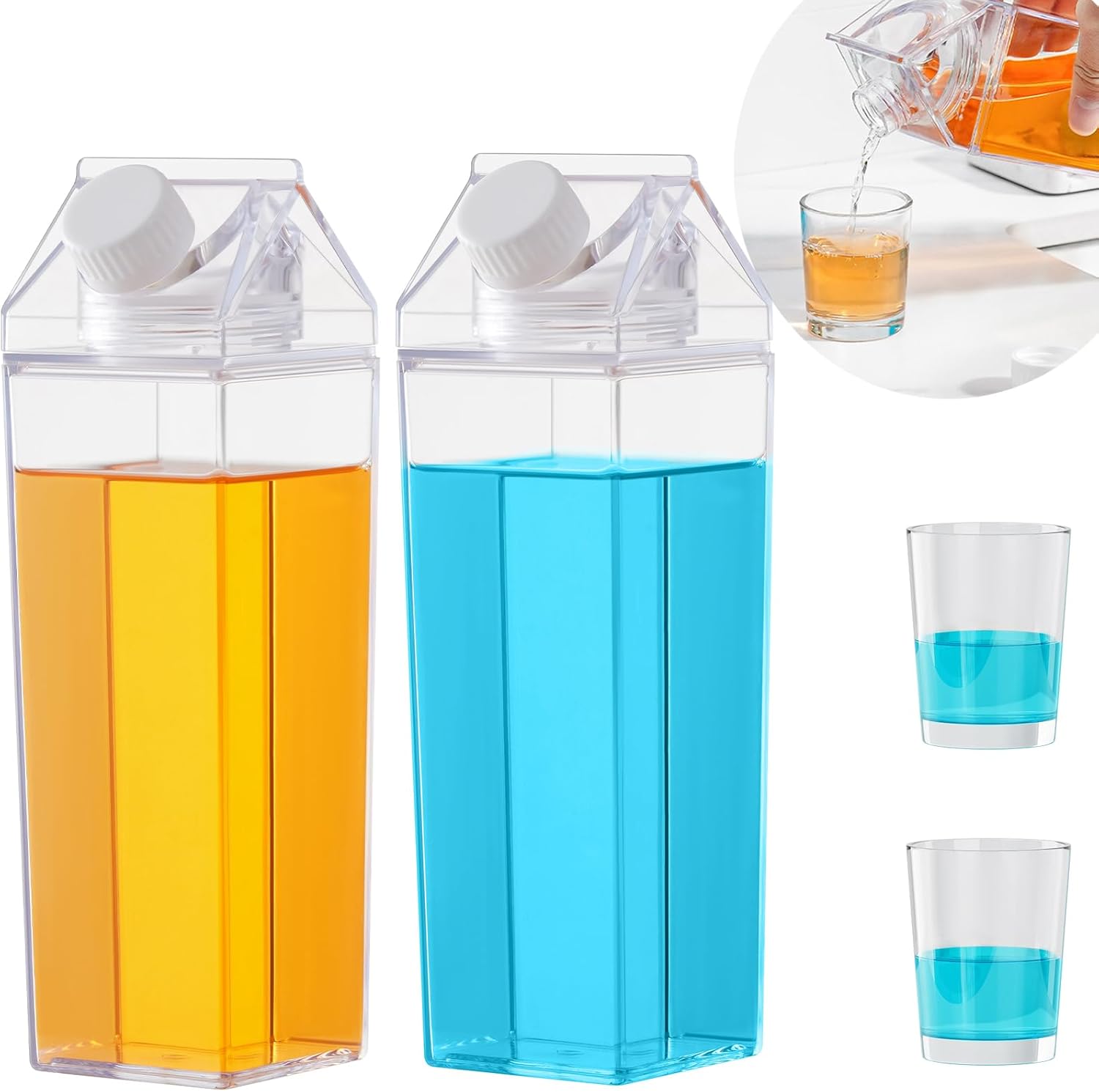 Glass Mouthwash Dispenser With Cup - Refillable Bathroom Dispenser For Mouthwash, 260ml Capacity