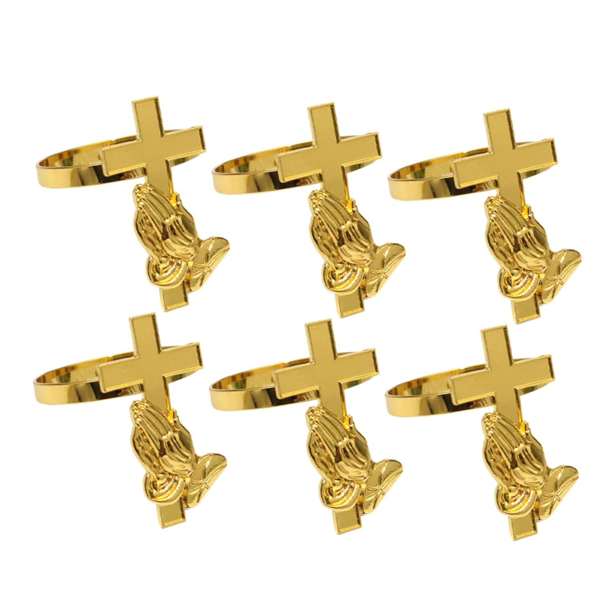 IMIKEYA 2 Set Portatovaglioli Con Design Incrociato Per Matrimonio E Feste Decorazione Per Tavola Per Speciali E Ristoranti 6 Pezzi*2