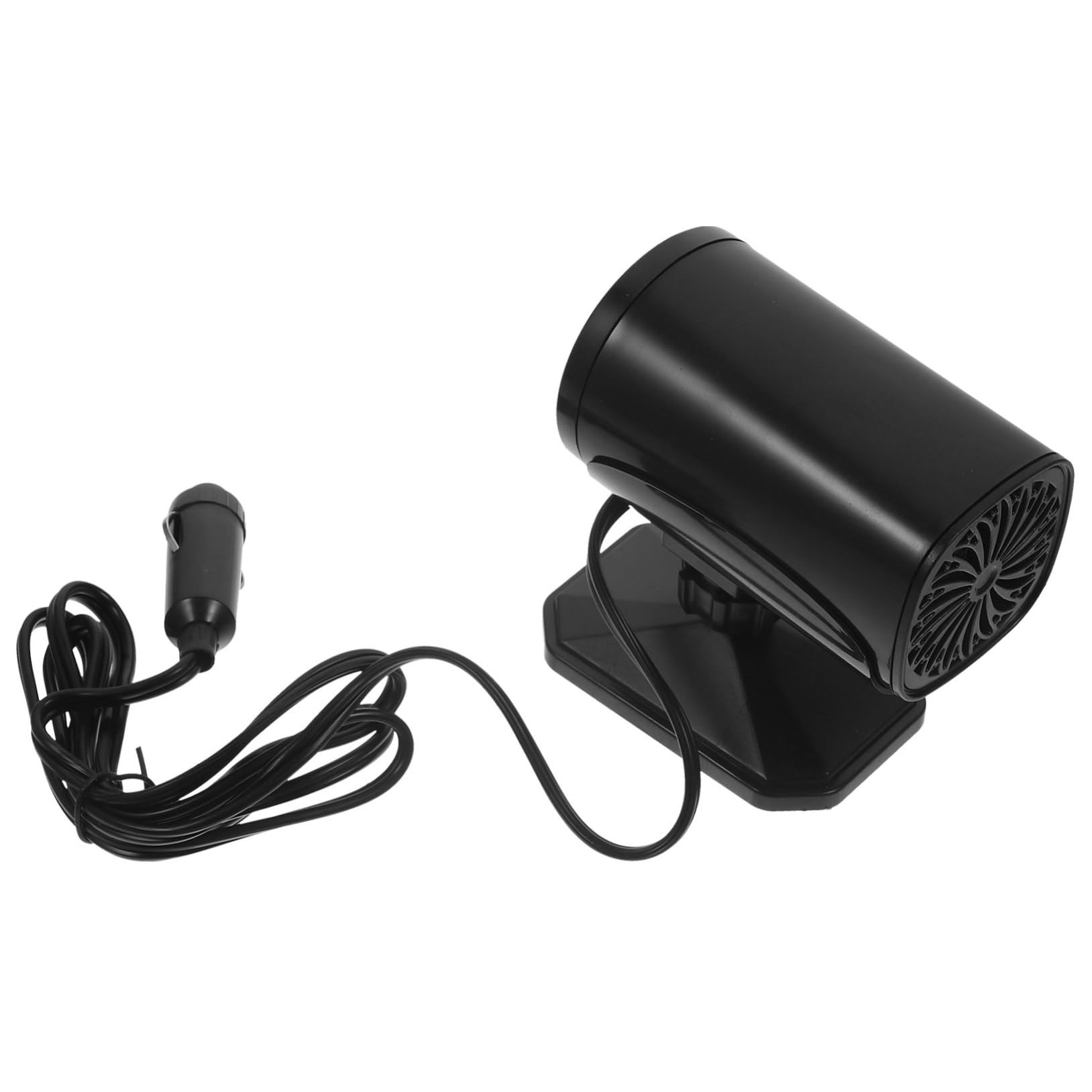 Mikinona Calentador Portátil para Coche con Ventilador Defroster Diseño Ajustable para Descongelar Parabrisas y Eliminar Niebla Enchufe para Mechero Vehículos y Camping
