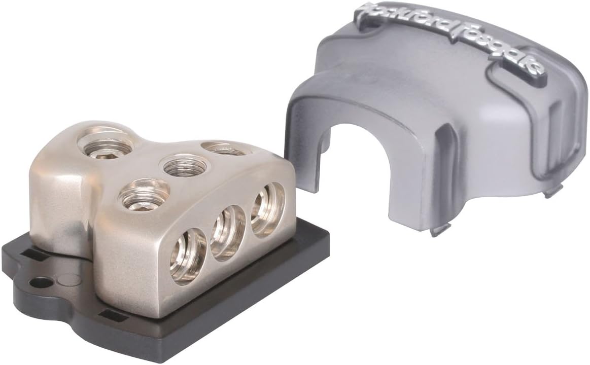Rockford Fosgate RFD4 1/0 AWG 4 AWG Distribution Block - Platinum