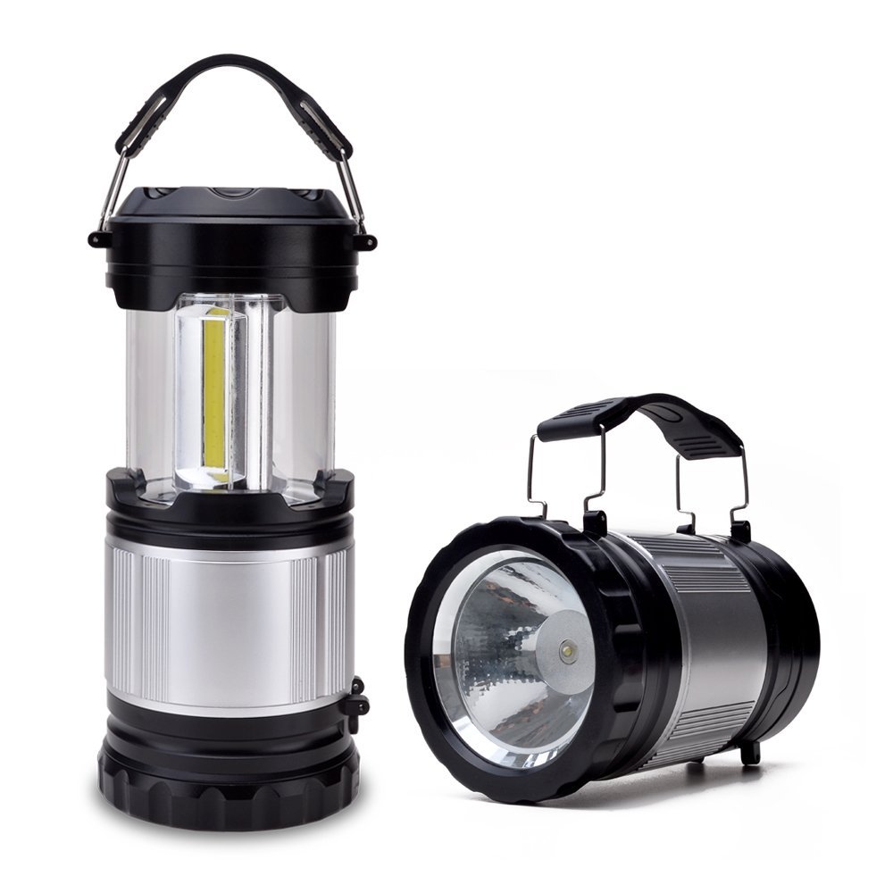 ODOLAND 2in1 300 Lumen Portable LED Camping Lantern Battery Powered