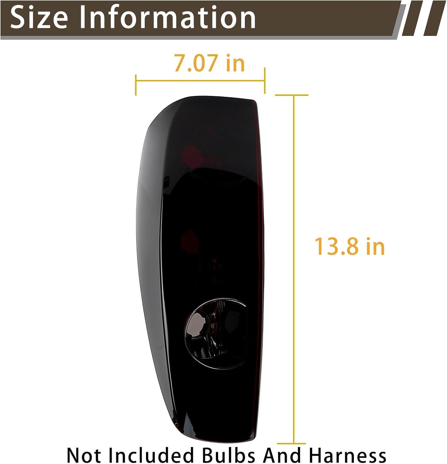 Tail Lights Compatible with Chevrolet Chevy Colorado GMC Canyon 2004-2012 Rear Brake Lamps Smoke Red Lens without Halogen Bulb Replace# GM2800164 19417444 20825943