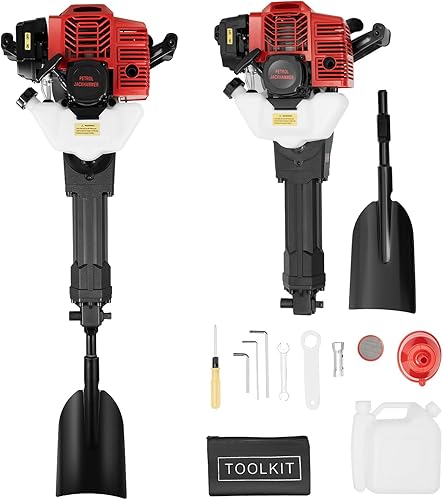 Excavadora de árboles de jardín de 2 tiempos de 52 CC, máquina excavadora de zanjadora portátil, excavadora de zanjas portátil, máquina de