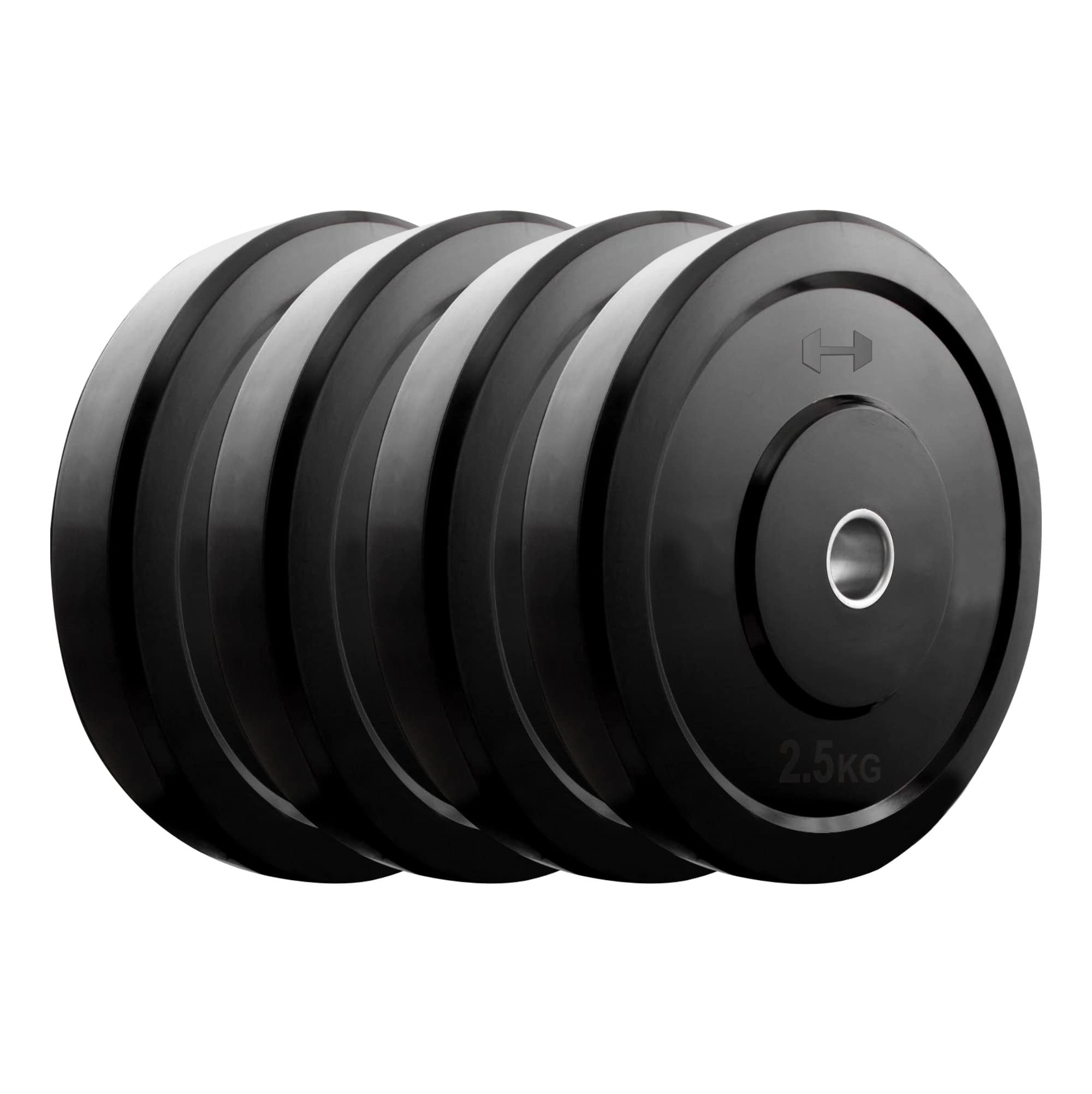 Kore RW Rubber Plate-SB-10KG (2.5 KG X 4) Weight Plate, Black