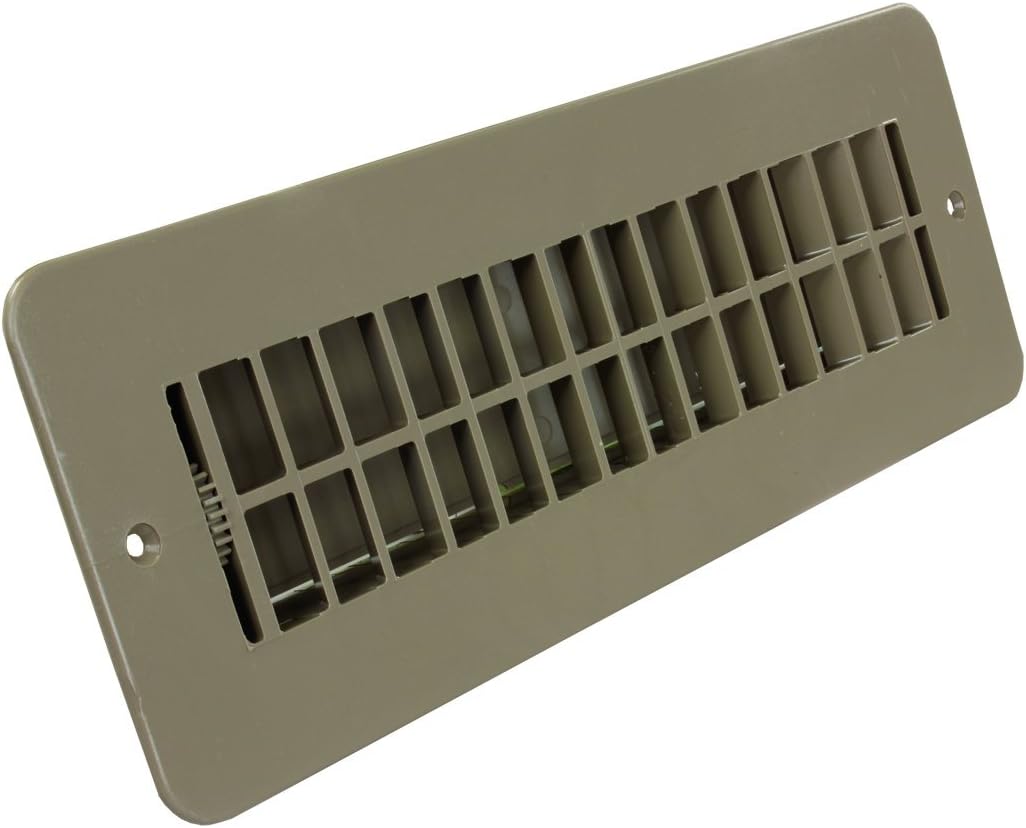 JR Products 288-86-AB-TN-A Tan Dampered Floor Register