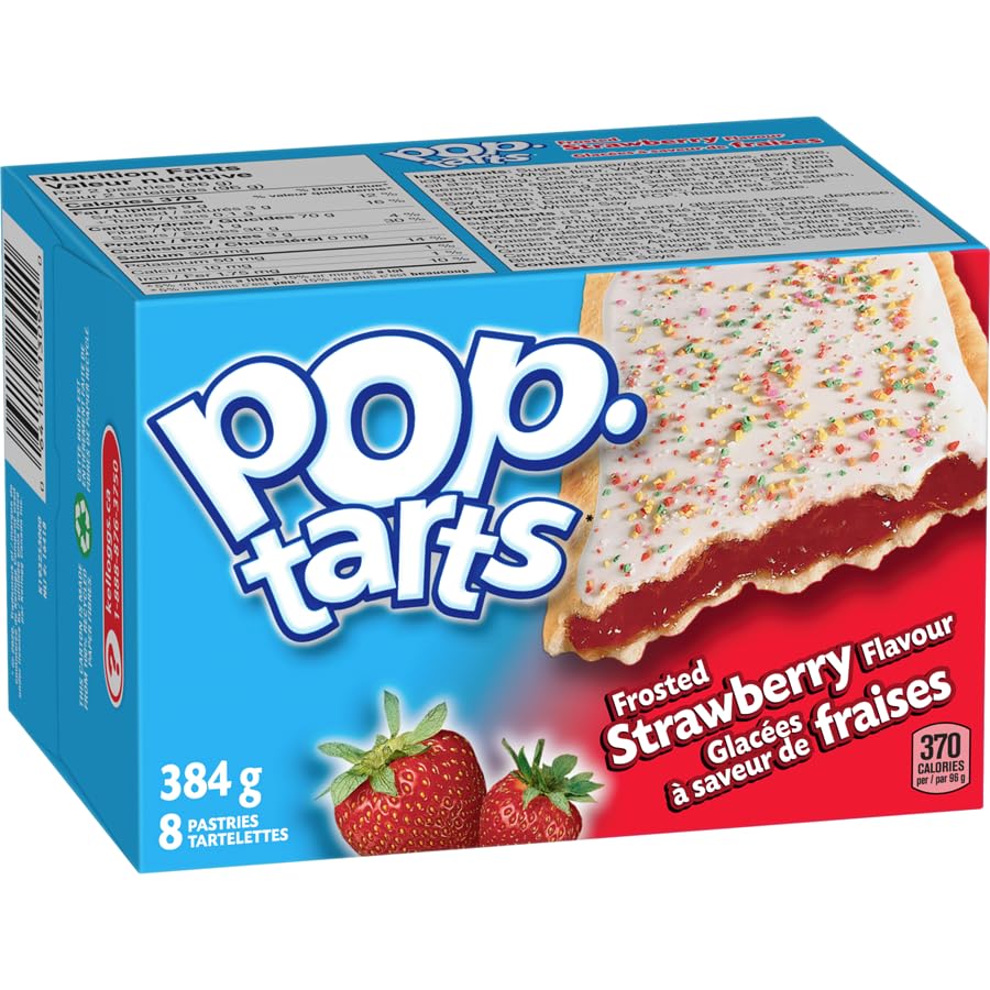 Miniatura 6 de Kellogg's Pop-Tarts pasteles tostadores, fresa esmerilada, 8 pasteles, 384 g13.5 oz (paquete de 2) enviado desde Canadá