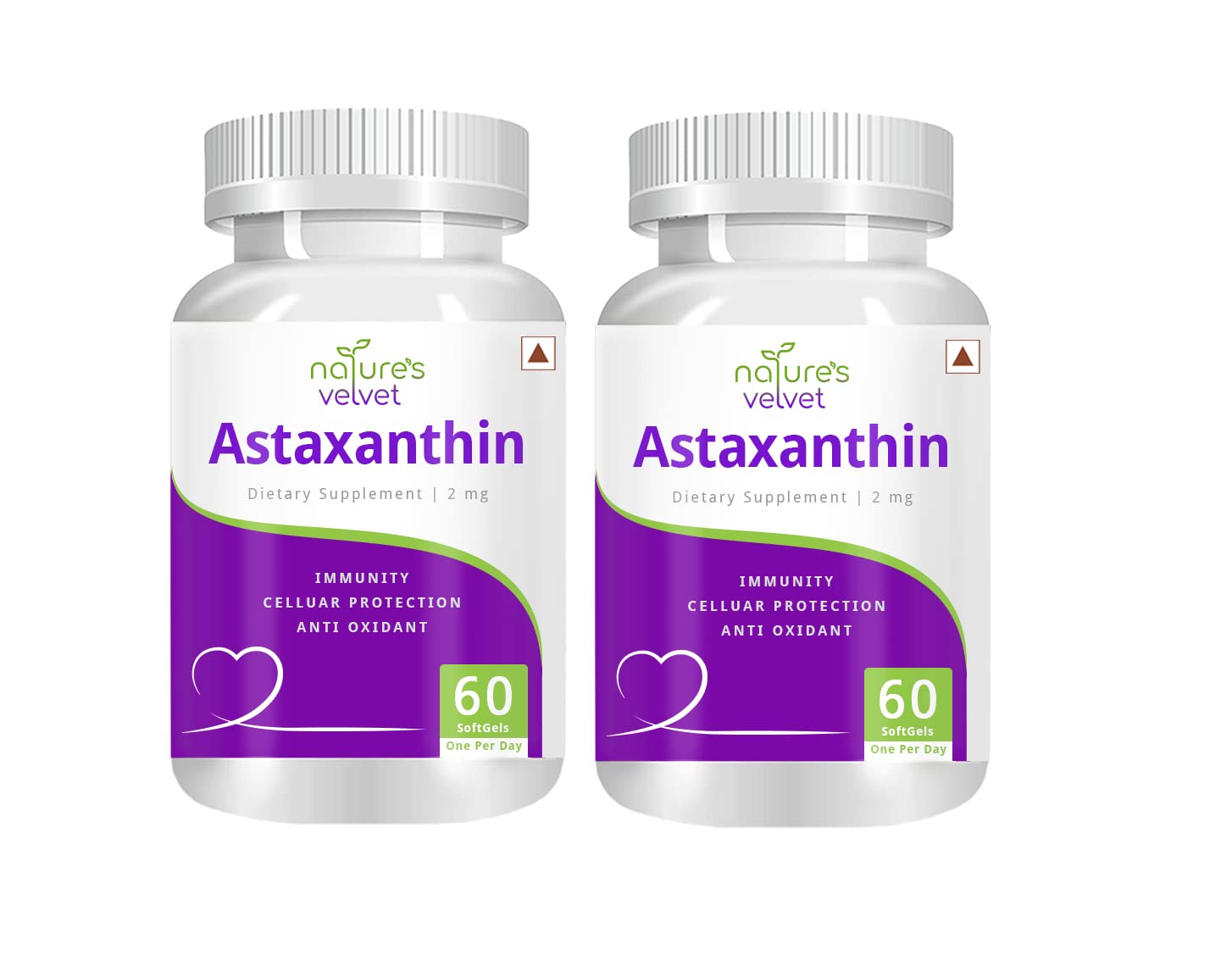Natures Velvet Astaxanthin 2mg 60 Softgels Pack of 2 (B07VF7QFB8) Amazon Price History, Amazon Price Tracker