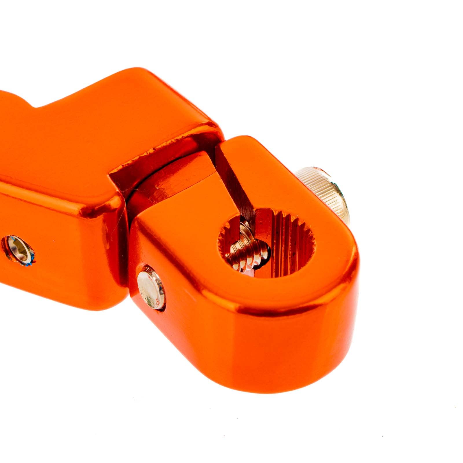 Enduro Sport/Tuning SET Kickstarterhebel + Fußschalthebel klappbar (mit Haltekugel+Feder, Federspannung einstellbar), Farbe orange