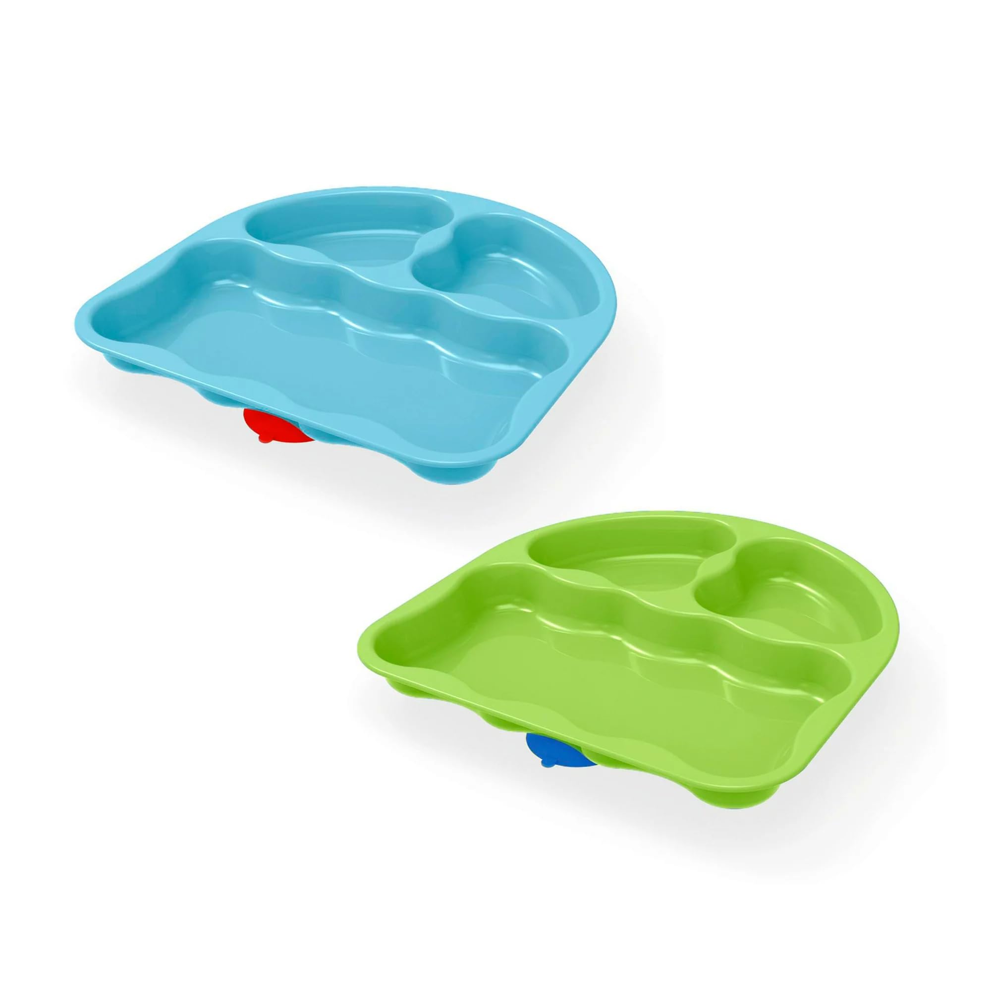 NUKFirst Essentials, 3 Piece Set, Tri-Suction Plates