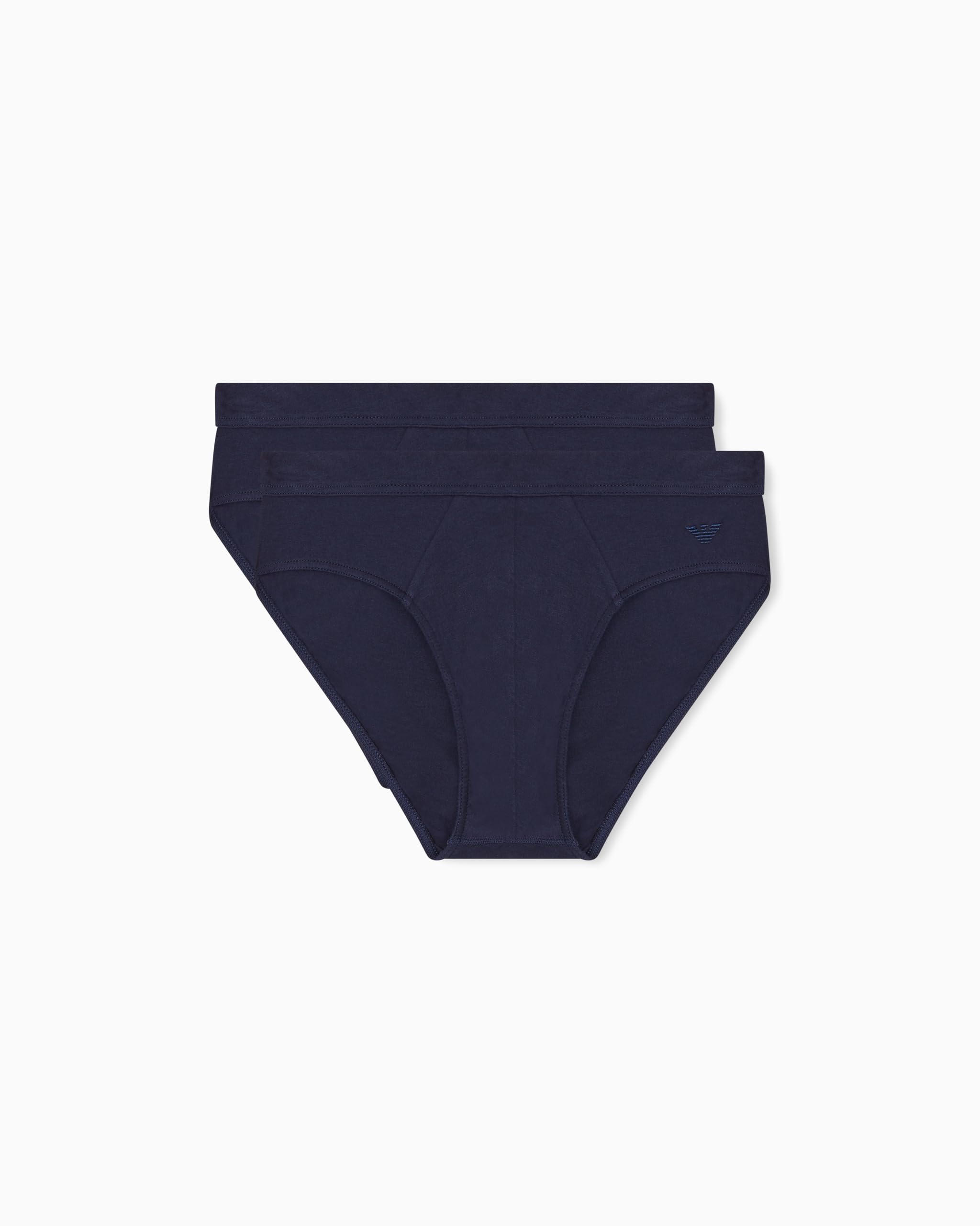 Emporio Armani Men's PIMA Cotton 2-Pack Brief Blue M