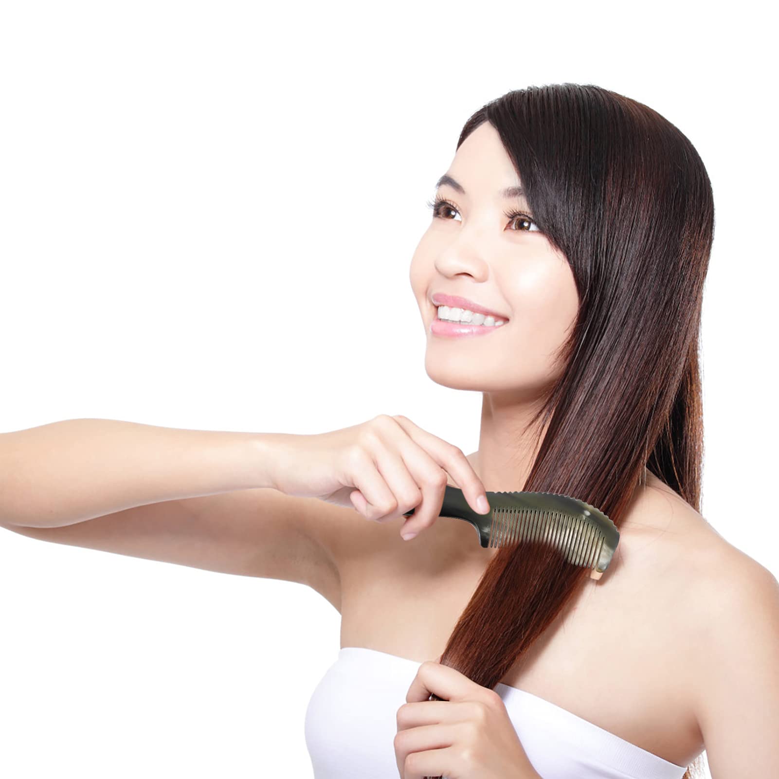 Amazon.co.jp: 牛ホーン櫛水牛の角櫛マッサージコーム頭皮もつれ解除