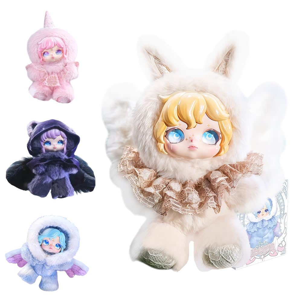 niannyyhouse Plüschpuppe Blind Box, Snow Trace Whispers Serie, 16,8 cm, gefüllte Plüschfiguren, niedliche Sammlerstück-Geschenke (1 Stück)