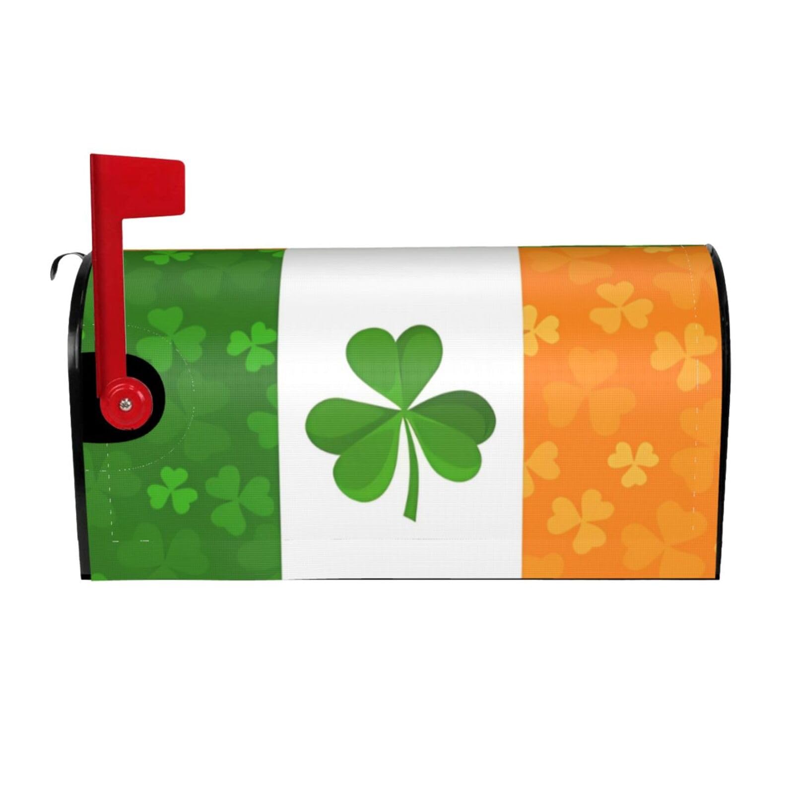 Chrysm Irish Flag Mailbox Covers,Post Box Letterbox Cover Mailbox Wrap For Garden 21" Lx 18" W,25.5X21