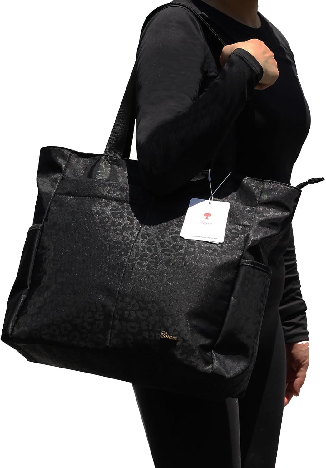 ESVAN Original Floral Tote Bag Large Shoulder Bag with Multi Pockets for Gym Travel Beach Daily Bags - Image 2