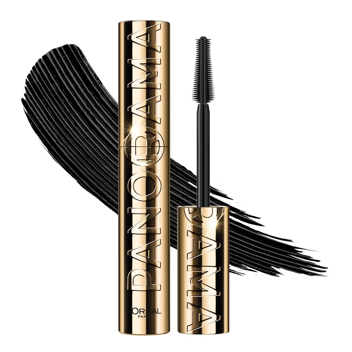 Imagen del producto: L'Oréal Paris Panorama Máscara de Pestañas Voluminizadora, Cepillo de Silicona, Negro a Prueba de Agua
