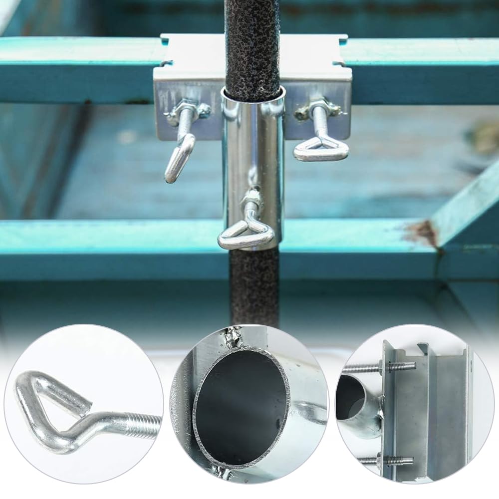 Support De Parasol, Support De Parasol Galvanisé, Pince De Fixation Pour Balcon, Table De
