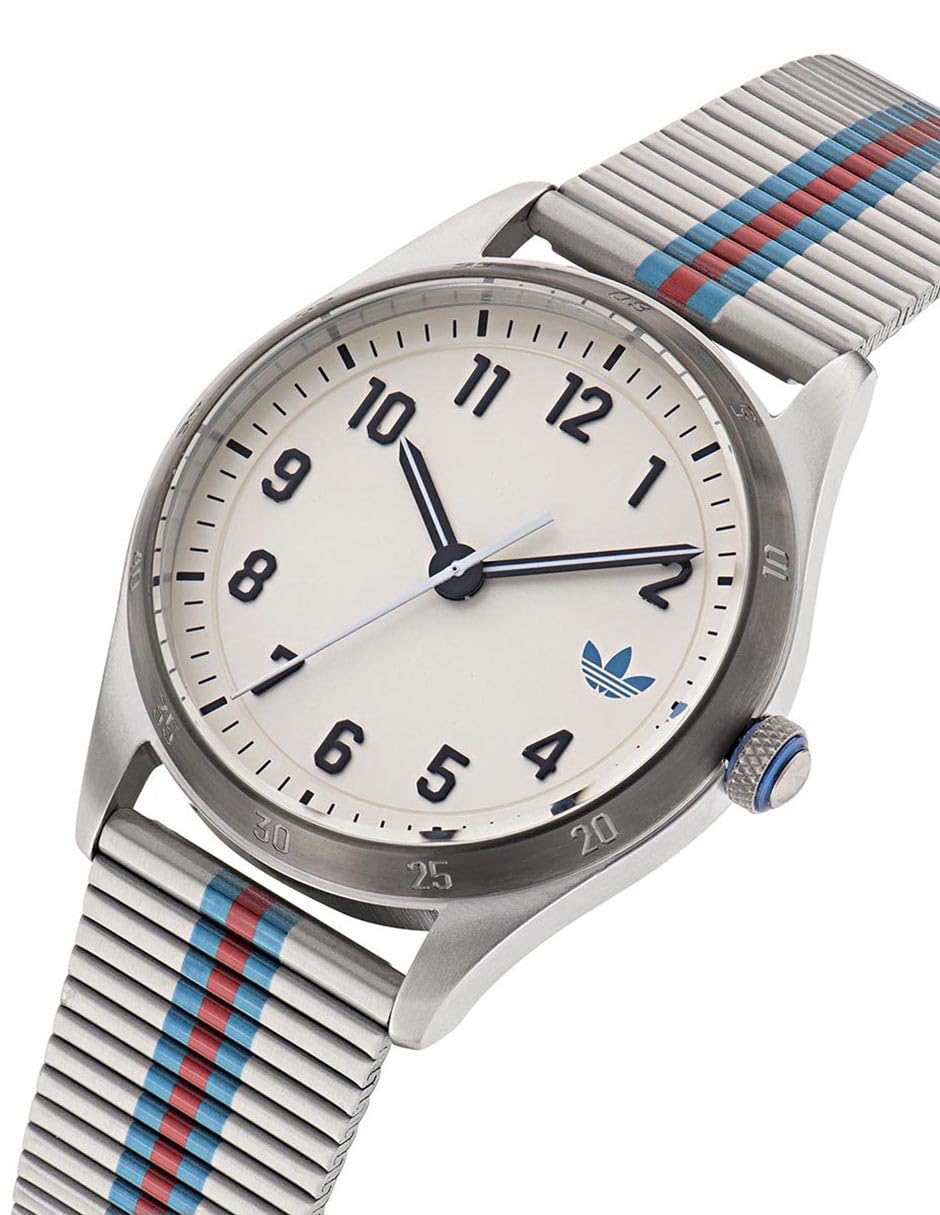 adidas Reloj Analógico para Unisex Adulto de Cuarzo con Correa en Acero Inoxidable AOSY235312I