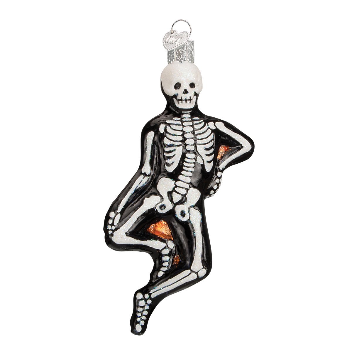 Old World Christmas Mr. Bones Halloween Decorations Glass Blown Ornaments For Christmas Tree 26066