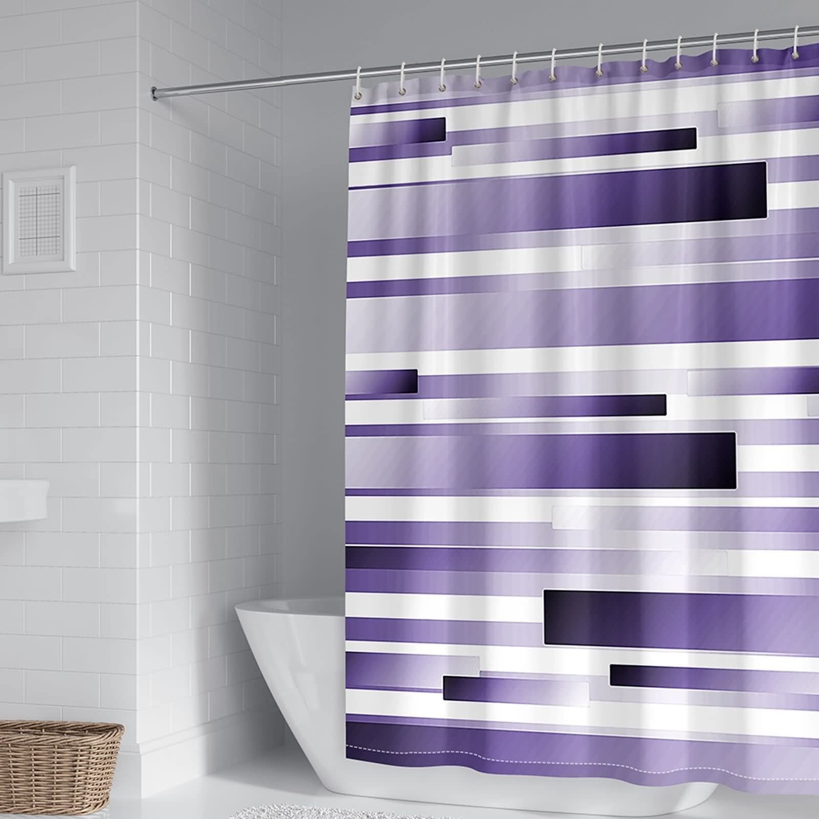 Rideau de douche polyester violet KnSam 180x180 rideau salle de bain